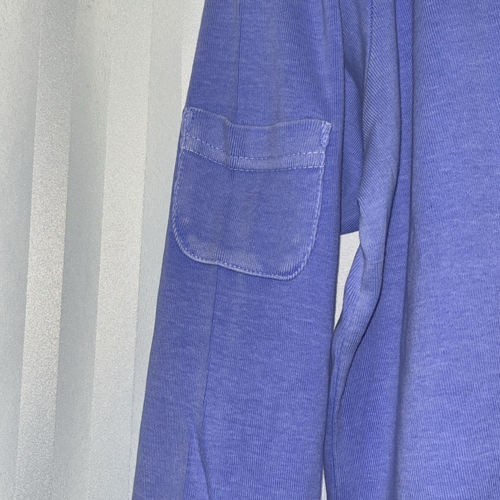 Fresh Produce Women's Washed Purple/Blue Cotton Long Sleeve Tee - Picture 3 of 5